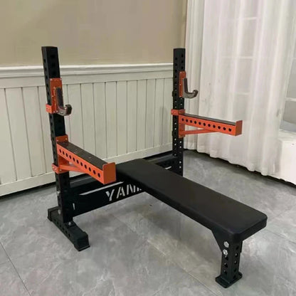 New multifunctional weightlifting bench, commercial professional integrated bench press stand, household barbell rack