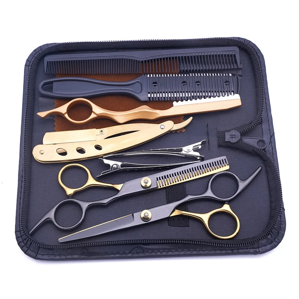 Hair Thinning & Texturizing Kit Barber Scissors for Layering/Cutting/Styling,Ergonomic Stainless Steel Shears for Salon&Home Use