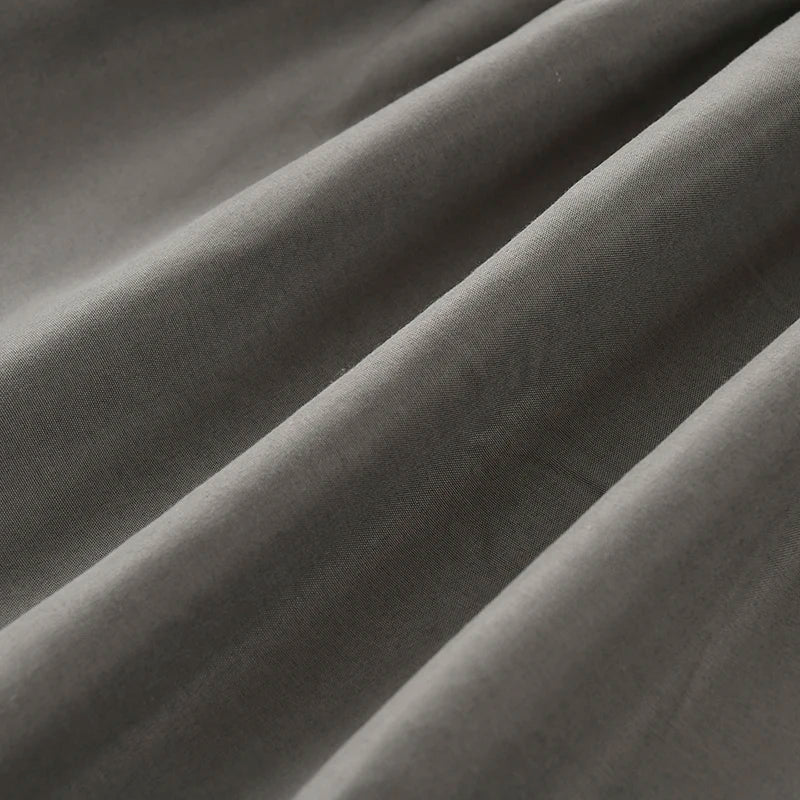 Solid Fitted Sheet 100% Polyester Soft Comfortable Breathble Bedding Set  for Home Bed Mattress (No Pillowcase）