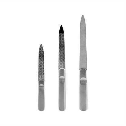 Nail File Stainless Steel Professional Exfoliating Double Sides Sandpaper For Professional Finger Toe Nail Care Tools nail art