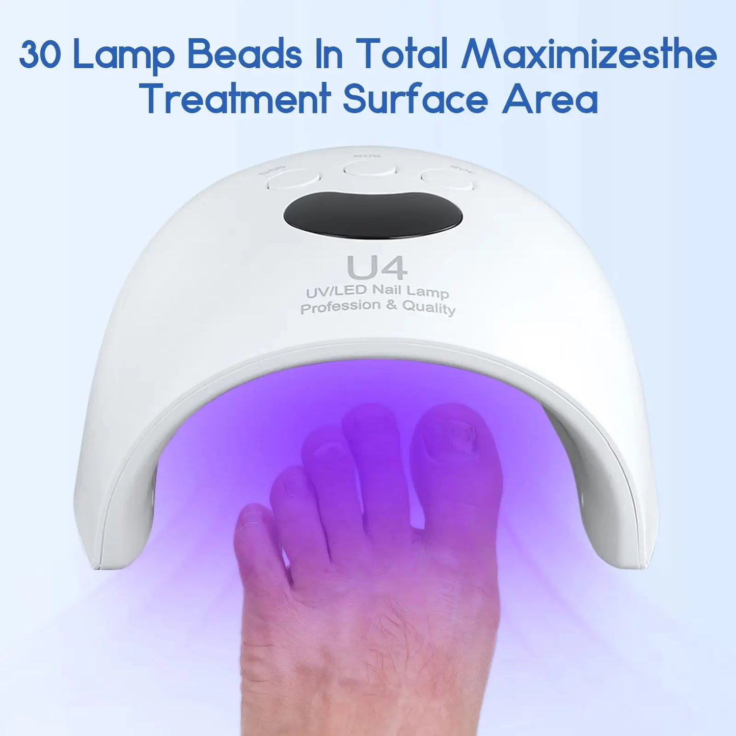 Nail and Foot Drying Lamp, Quick-Drying, Fast-Drying, Nail Salon-Specific Led Curing Nail Tool with High Power