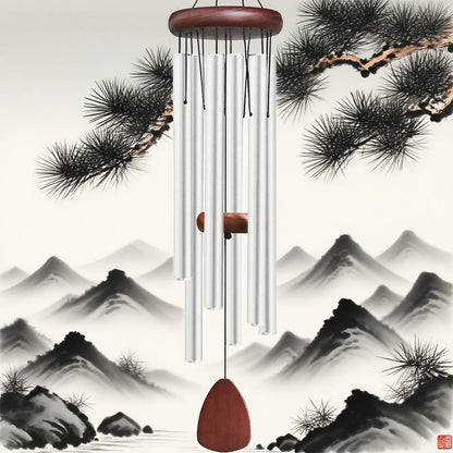 Courtyard Metal Wind Chime Home Outdoor Atmosphere Pendant Classic Metal Aluminum Tube 37 Inch Large-sized Wind Chime Gift New