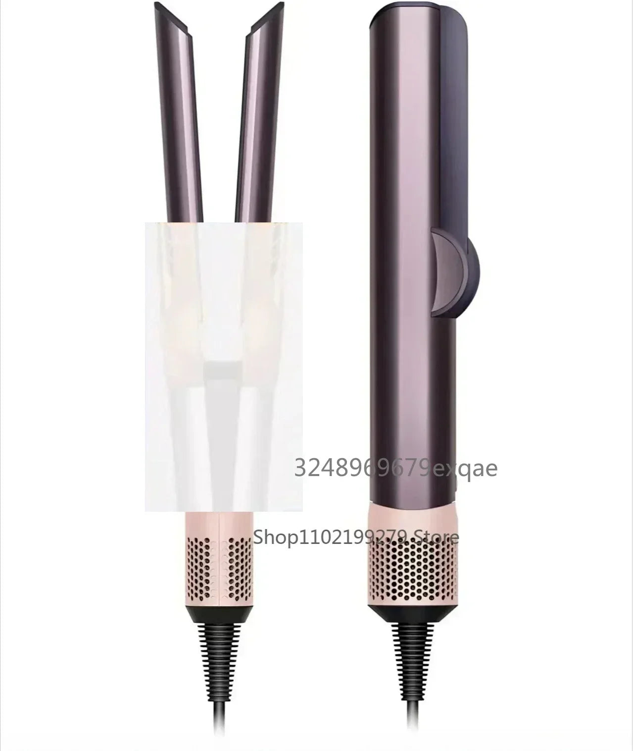 Professional 2-in-1 Hair Dryer and Straightener Negative Ion Iron Long Lasting Styling Tool Wet and Dry Straightener