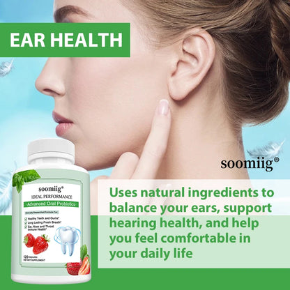 Probiotics for Adults, Best Breath Oral Dental Probiotics for Teeth & Gums, Dry Mouth, Gum Restore, Fresh Breath, Gut Health