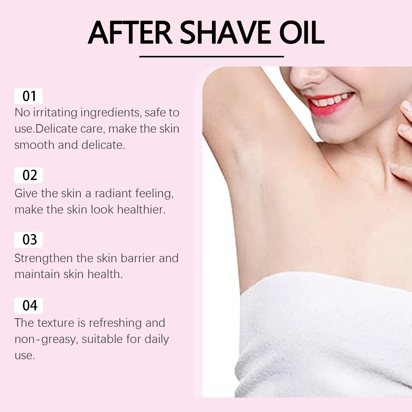 40ml Aftershave Care Essential Oil Soothes The Skin, Strawberry Flavored Daily Care Oil Moisturizes And Smooths Body Care