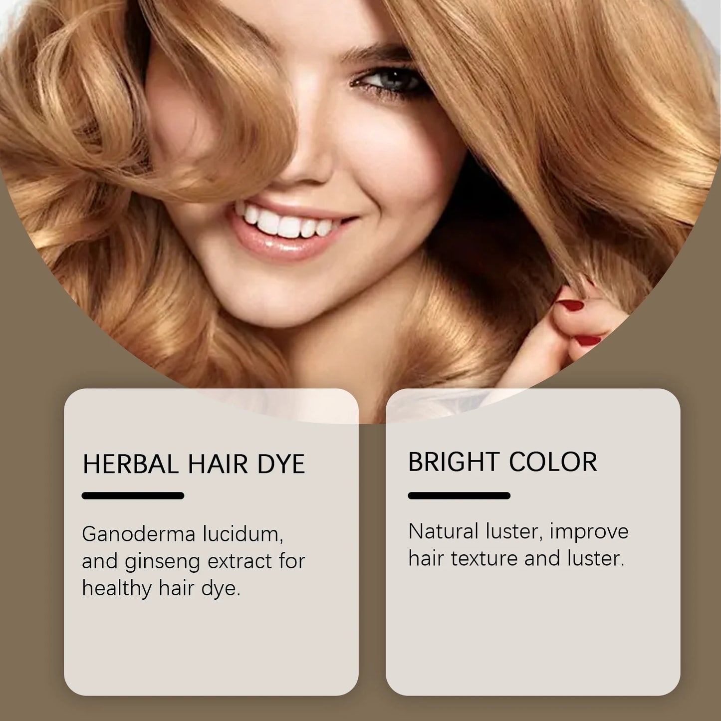 Hairdressing Shampoo Natural Hair Dye Easy to Color Clean Hair Strengthen Nourish Smoothing Non-irritating Fashion Dying Cream