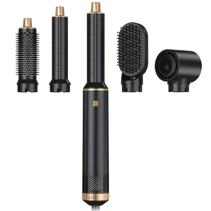 Hair Dryer Brush 5 in 1 Blow Dryer Brush Negative Ionic Hot Air Brush Electric Hair Dryer with Comb for Fast Drying Curling