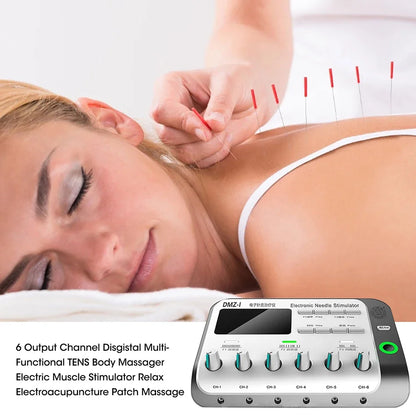 6 Output Electroacupuncture Acupuncture And Moxibustion Muscle Stimulator TENS Neuromuscular Therapy Massager Relieves Pain
