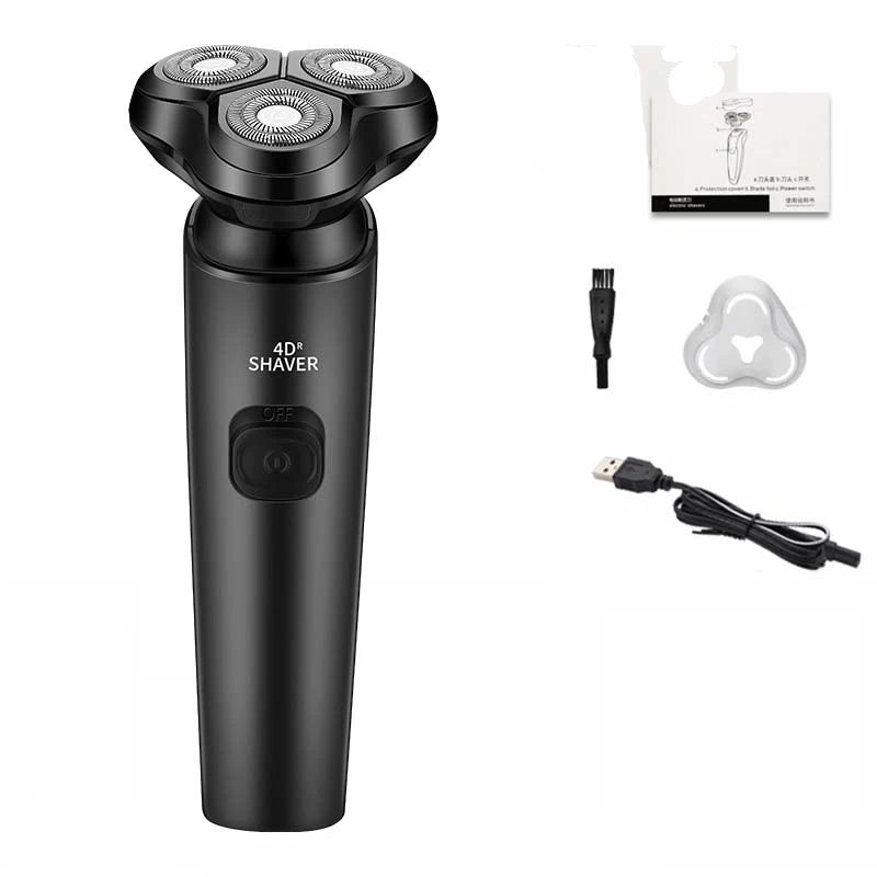Electric Razor Electric Shaver Rechargeable Shaving Machine Cleaning Beard Razor for Men Wet and Dry Waterproof Washable ZN1159