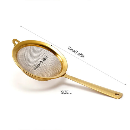 New Stainless Steel Matcha Sifter Easy to Clean Very Fine Mesh Tea Strainer Small Rust-Proof Cocktail Sieve for Kitchen