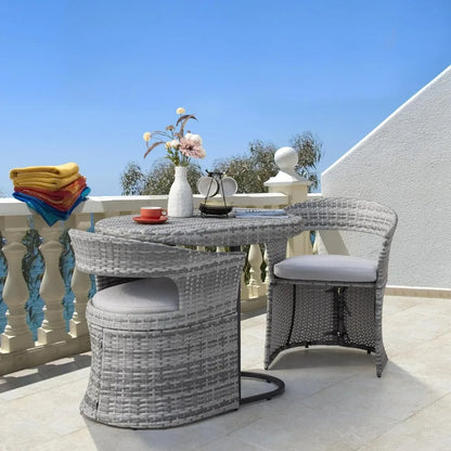 3 Piece Outdoor Patio Bistro Set