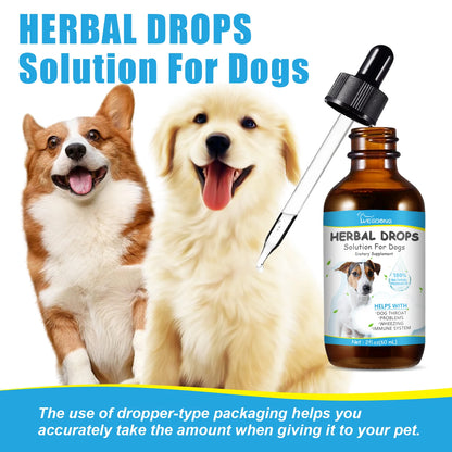 Herbal Drops to Relieve Pet Coughs Relieve Pet Discomfort and Restore Their Vitality Pet Cough and Runny Nose Care