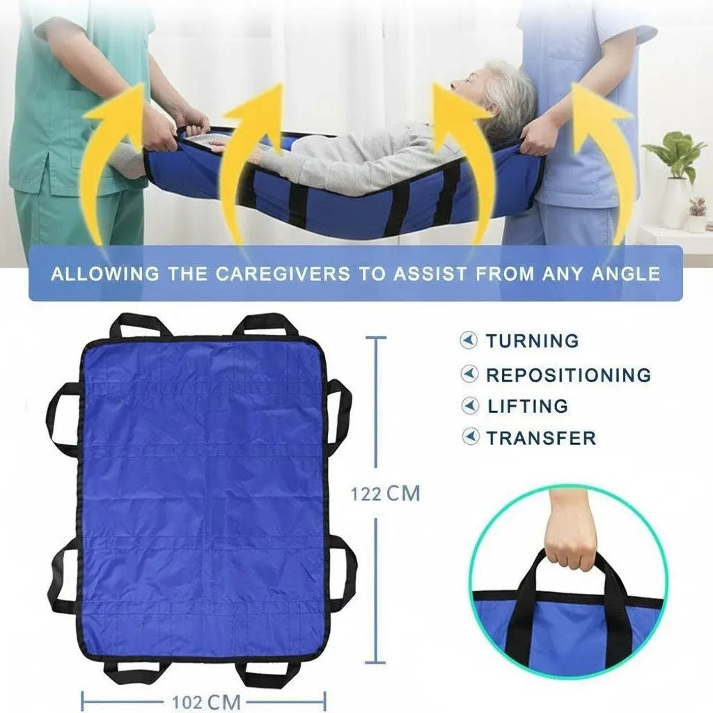 Elderly Mobility Aid Lift Transfer Sling | Patient Assist Sheet & Soft Stretcher | Rehabilitation Care Nursing Accessories