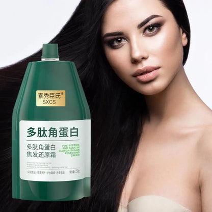 250g X3 Polypeptide Keratin Deep Conditioner Hair Mask Keratin Hair Restoring Cream Dry Damaged Burnt Hair Treatment Restoring