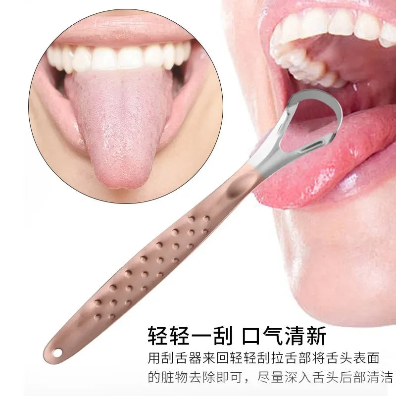 New Silicone Tongue Scraper Tongue Cleaner Remove Halitosis Tongue Coating Oral Care Scraping Brush Oral Care Tool