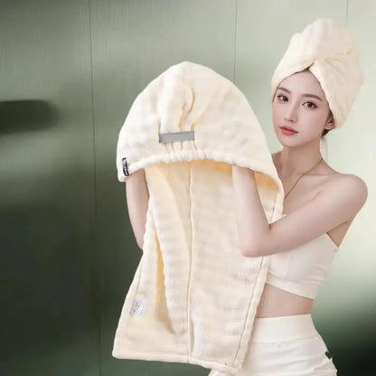 Ladies' Dry Hair Head Scarf, Thickened for Rapid Absorption and Quick Drying Cap