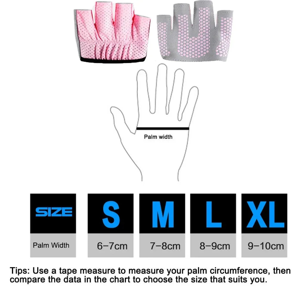 1pair Gym Fitness Half Finger Gloves Men Women for Crossfit Workout Glove Power Weight Lifting Bodybuilding Hand Protector