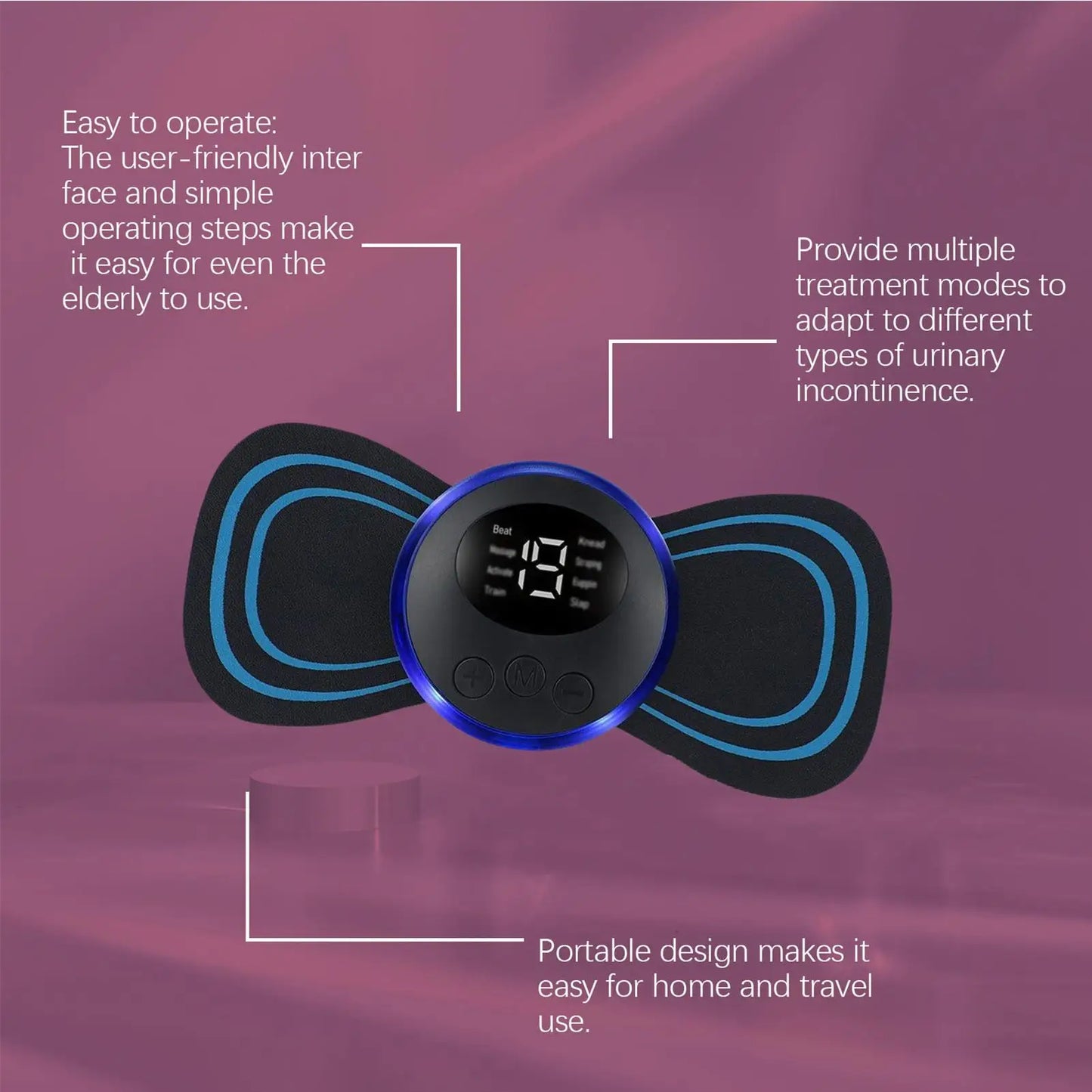 Pelvic Floor Trainer Pelvic Muscle Trainer Thigh Exerciser Multi-functional Body Massage Tool for Workout Indoor Gym