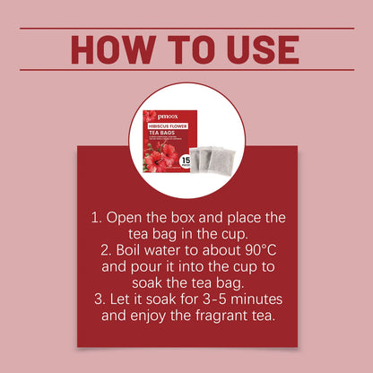 Hibiscus Herbal Refreshing Tea Gentle Care Help Tone and Firm the Body Enhance Body Contours Daily Long-Lasting Care Tea Lazy
