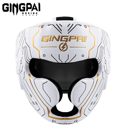 Boxing Headgear for Men Women Muay Thai MMA KickBoxing Safety Head Guard Sparring Closed Type Head gear with Full Face Coverage