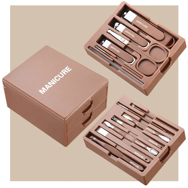Carbon Steel Anti-Splash Nail Care Tool Large Nail Clippers Wholesale High-Quality Multi-Function Home Nail Clipper Set