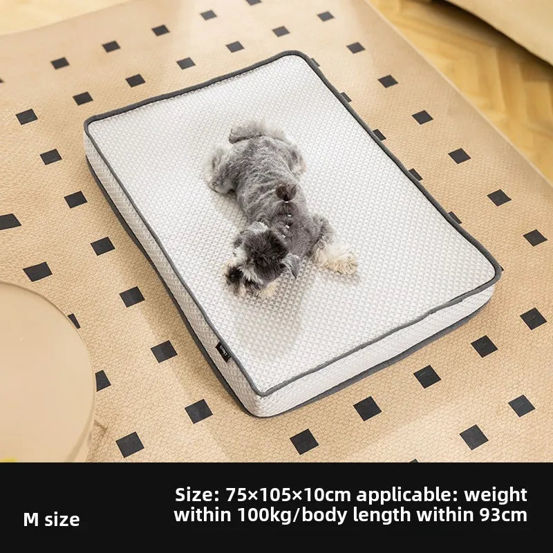 Cat Dog Kennel Orthopaedic Protect Spine Summer Sleeping Mat Indoor Home Accessories Large Dog Bed Sleeping Comfort Mattress