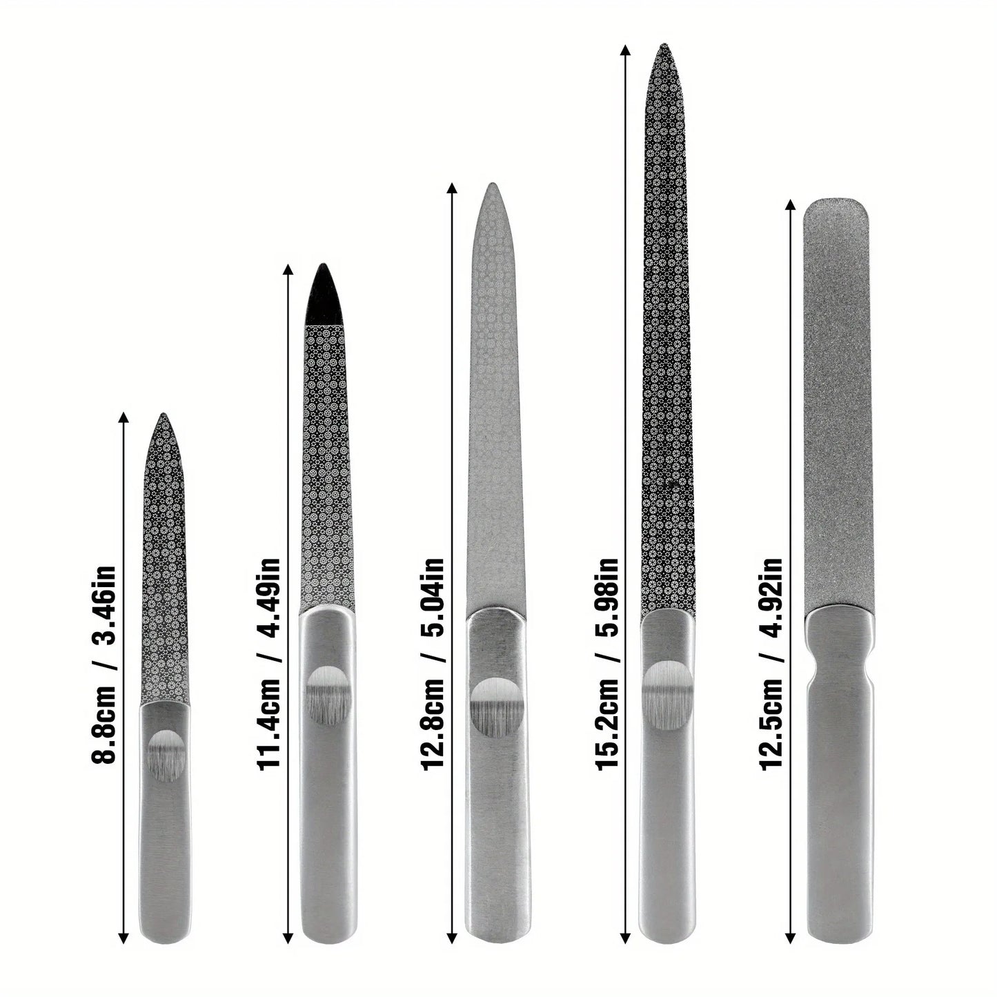 Nail File Stainless Steel Professional Exfoliating Double Sides Sandpaper For Professional Finger Toe Nail Care Tools nail art