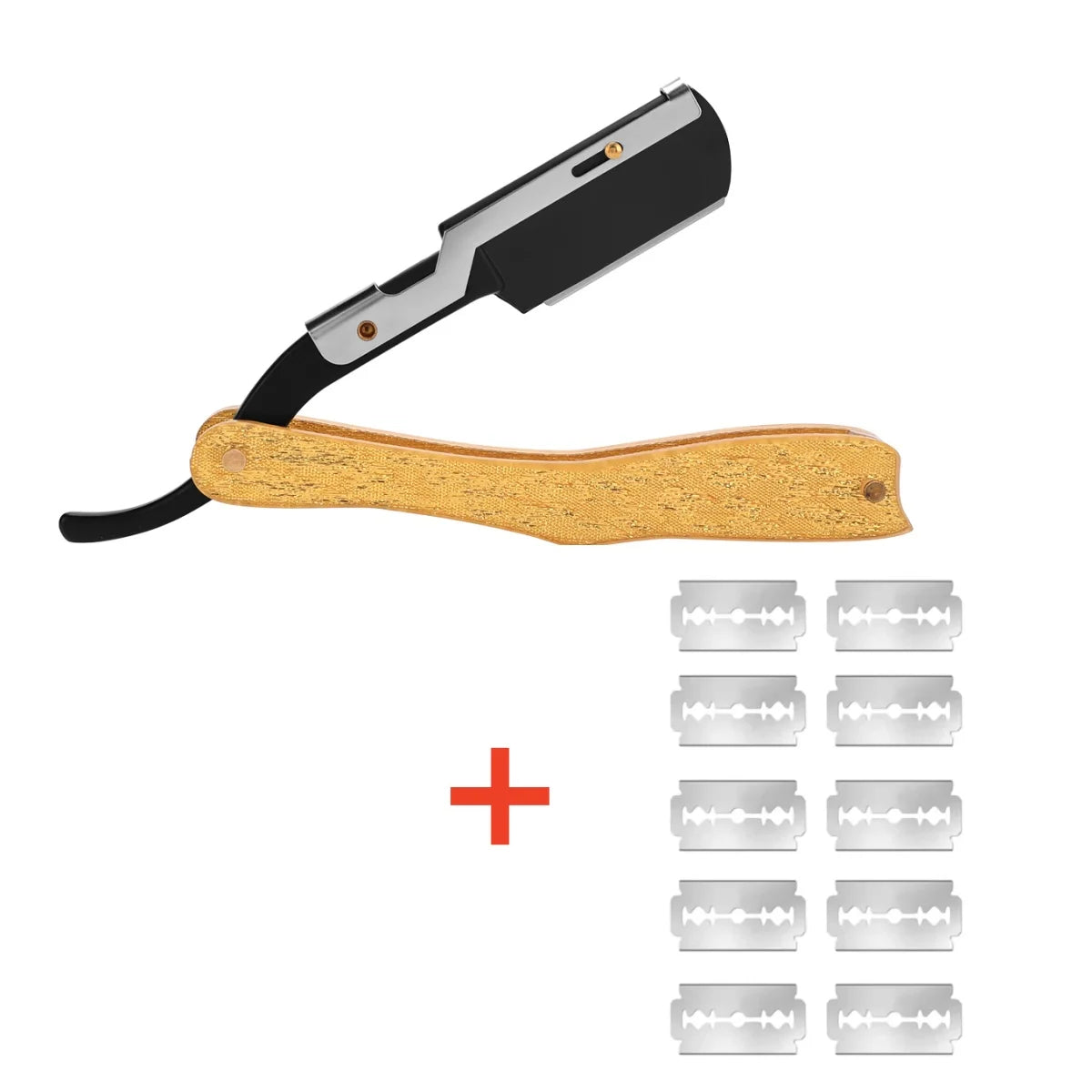Foldable Hair Blade Barber Straight Razor For Shaving Men Manual Face Care Beard Styling Contouring Clean Tool