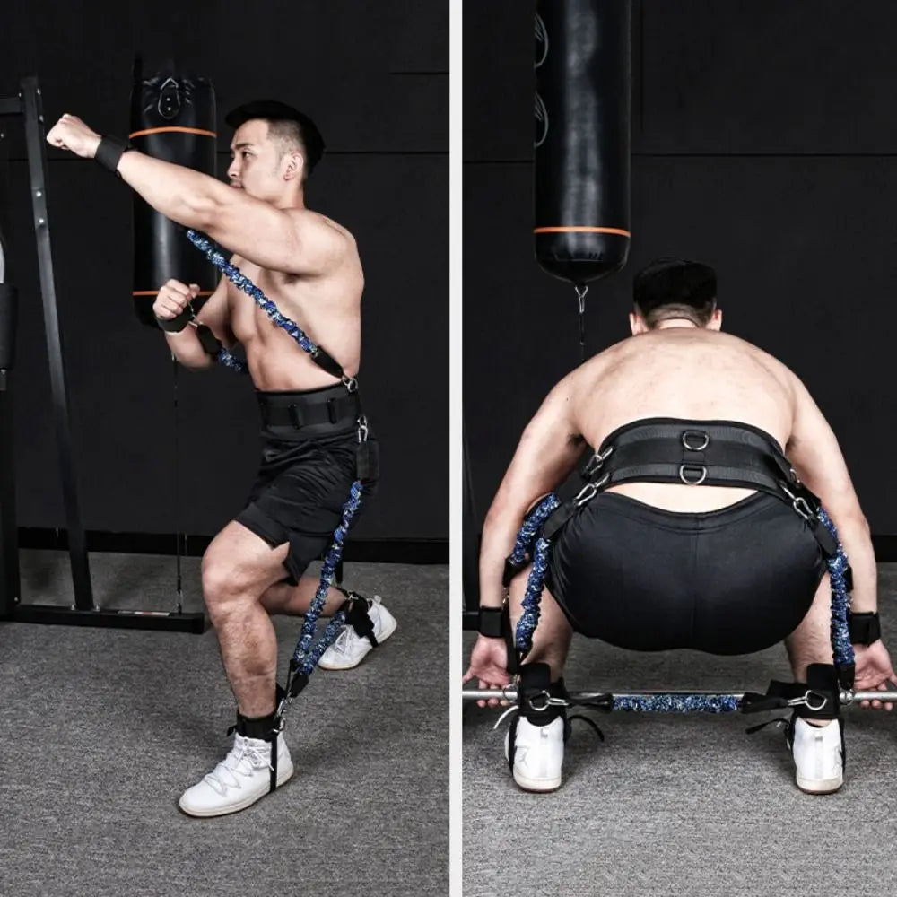 Professional Fitness Boxing Training Resistance Band Elastic Rubber Stretching Strap Resistance Bands Enhance Power Portable