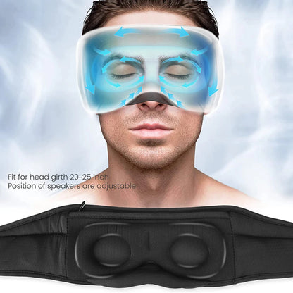 Sleeping Mask 3D Eye Mask HeadSet Headband Soft Elastic Comfortable Wireless Music Headset Eye Mask With Mic For Side Sleepers