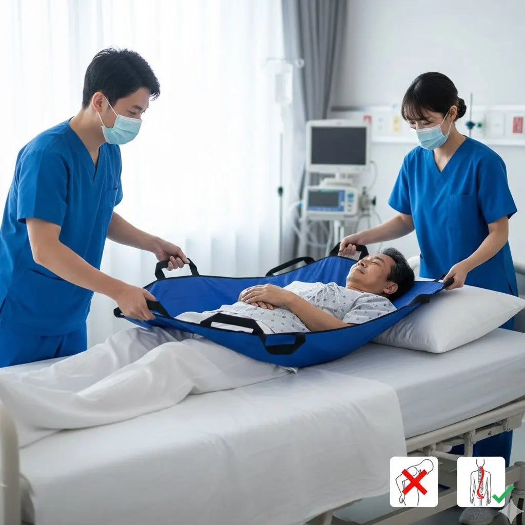 Elderly Mobility Aid Lift Transfer Sling | Patient Assist Sheet & Soft Stretcher | Rehabilitation Care Nursing Accessories