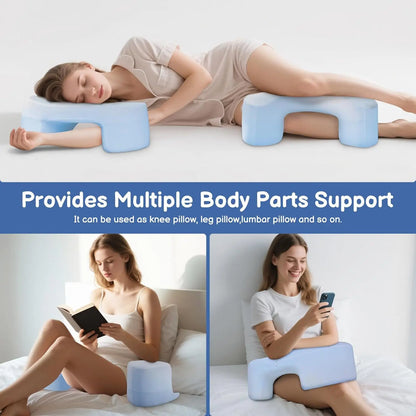 Side Sleeper Pillow with Arm Holes Ergonomic Memory Foam Support  Shoulder Neck Pain Relief Soft resilient Sleep-aid pillow