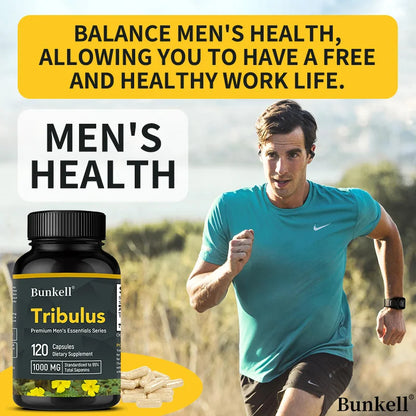 Tribulus for Men Extract - Herbal Supplement, Extra Strength, Enhance Athletic Performance, Endurance, Energy, and Immunity