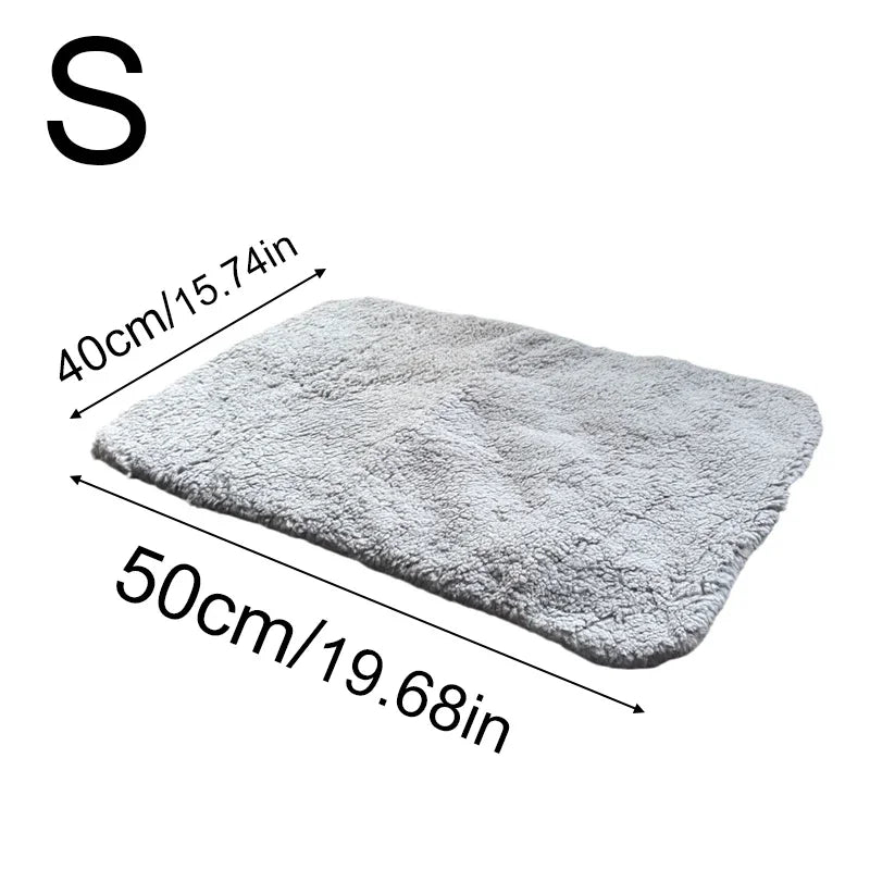 Self-Heating Pet Pads Blanket Puppy Pad Warm Cushion Mat for Cats Dogs Washable Pets with Thermal Body Heat Reflecting Core Pad