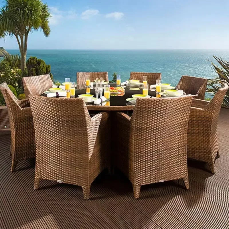 Conversation Dining Cafe Leisure Balcony Courtyard Garden Wicker Rattan Patio Outdoor Sofa Sets