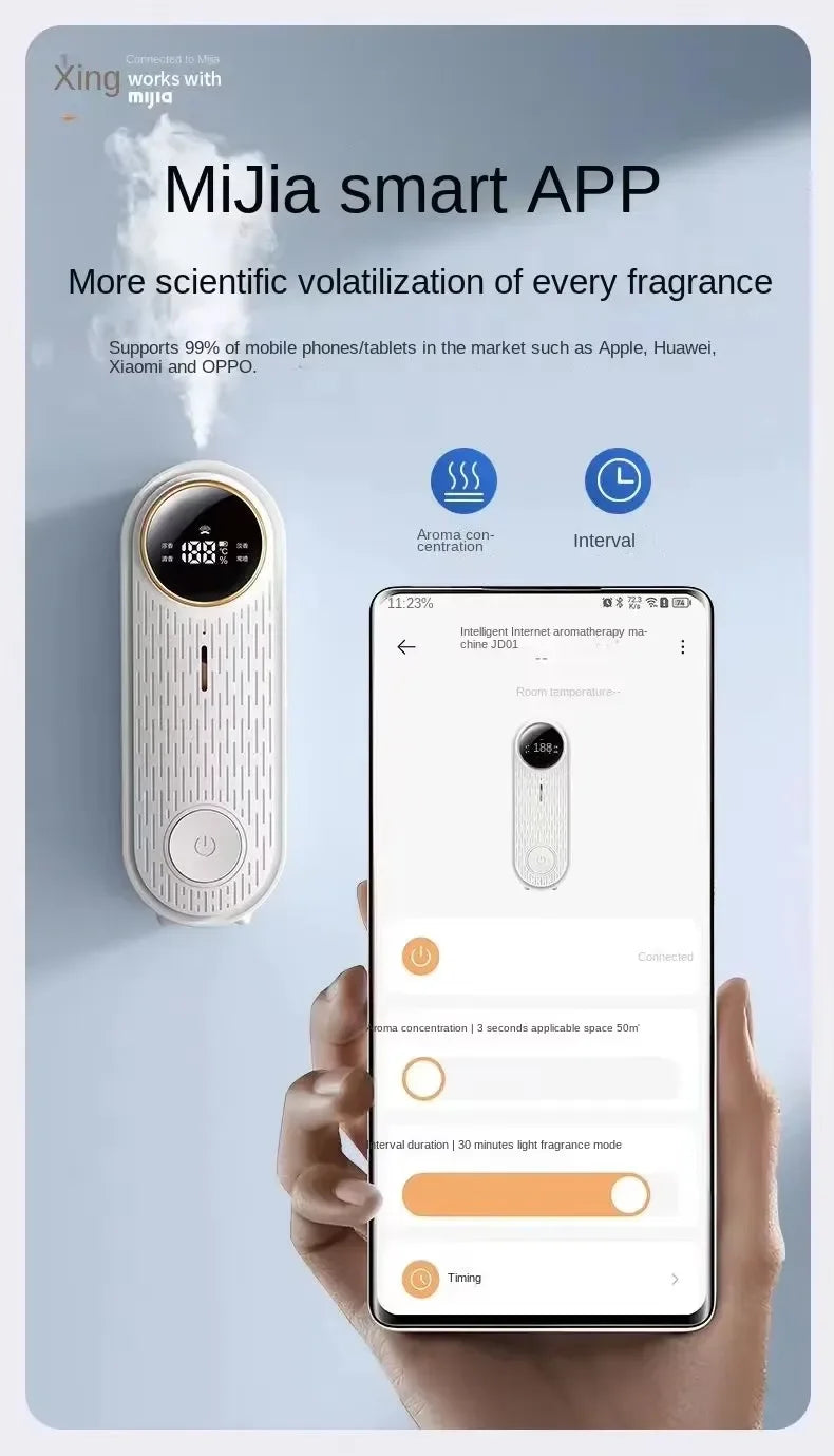 NEW Zai Xiao Intelligent App Aromatherapy Machine Humidifier Bedroom Fresh Air Toilet Deodorization Fragrance and Fragrance Room