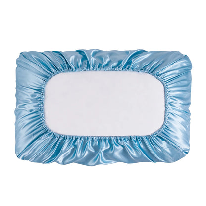 Elastic band Pillow case 100% Satin silk pillowcase solid color pillow cases  pillow cover Pillowcases
