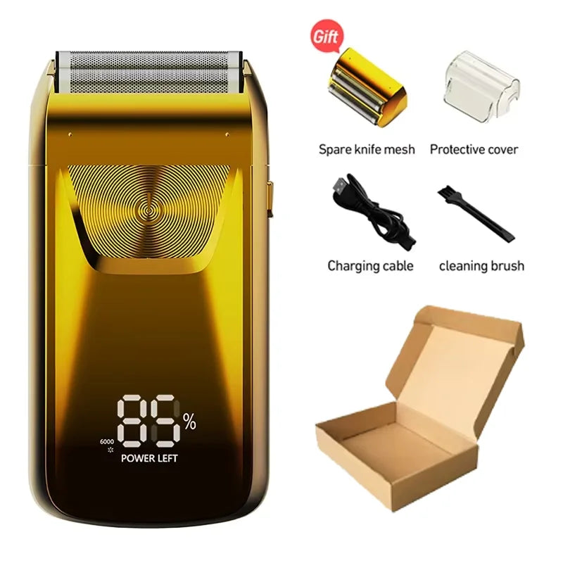 Electric Razor Electric Shaver Rechargeable Shaving Machine for Men Shaver Beard Razor Wet-Dry Use Beard Trimmer Shaving Machine