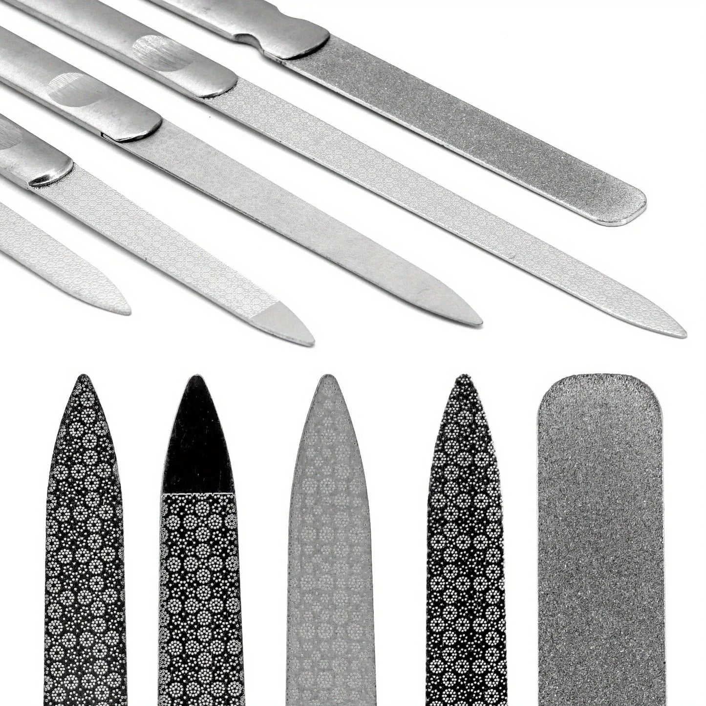 Nail File Stainless Steel Professional Exfoliating Double Sides Sandpaper For Professional Finger Toe Nail Care Tools nail art