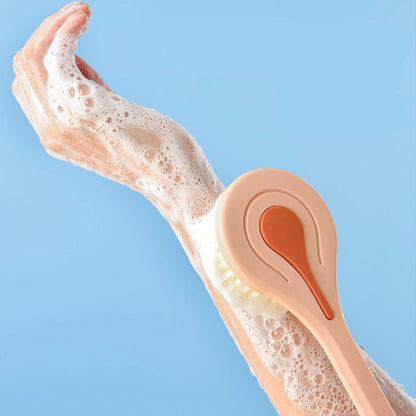Bath Brush Long Handle Soft Hair Bath Brush Back Ball Brush Bathroom Body Brushes Mud Back Scrubber Shower Massage Brush
