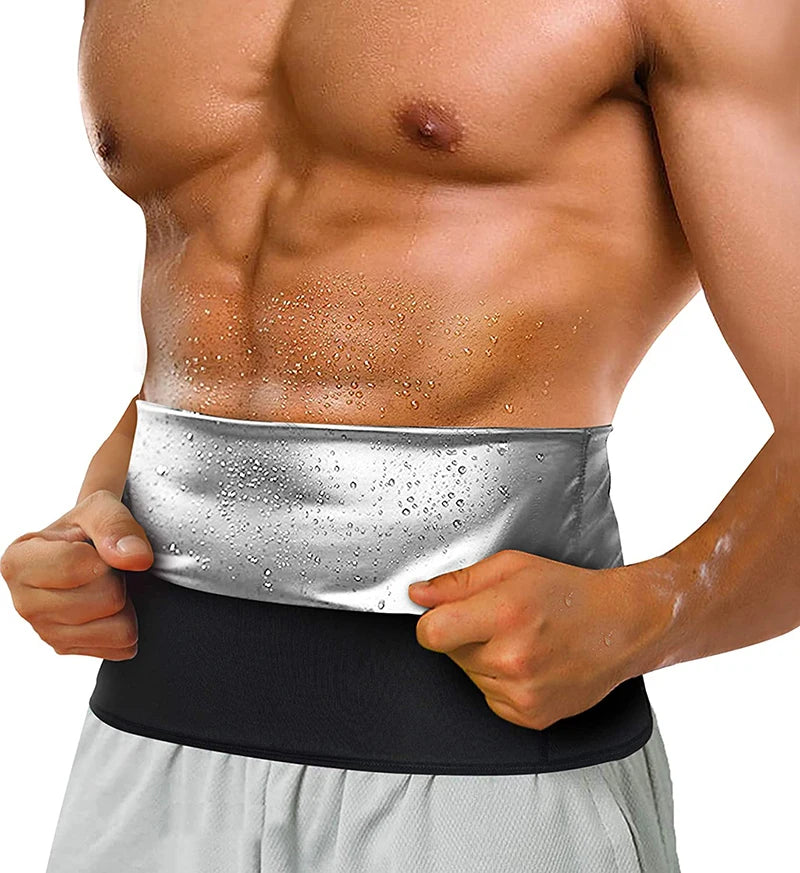 Vensslim Waist Trainer for Men Sauna Belt Slimming Belt Waist Trimmer Sweat Workout Body Shaper Fitness Faja Slim Shapewear