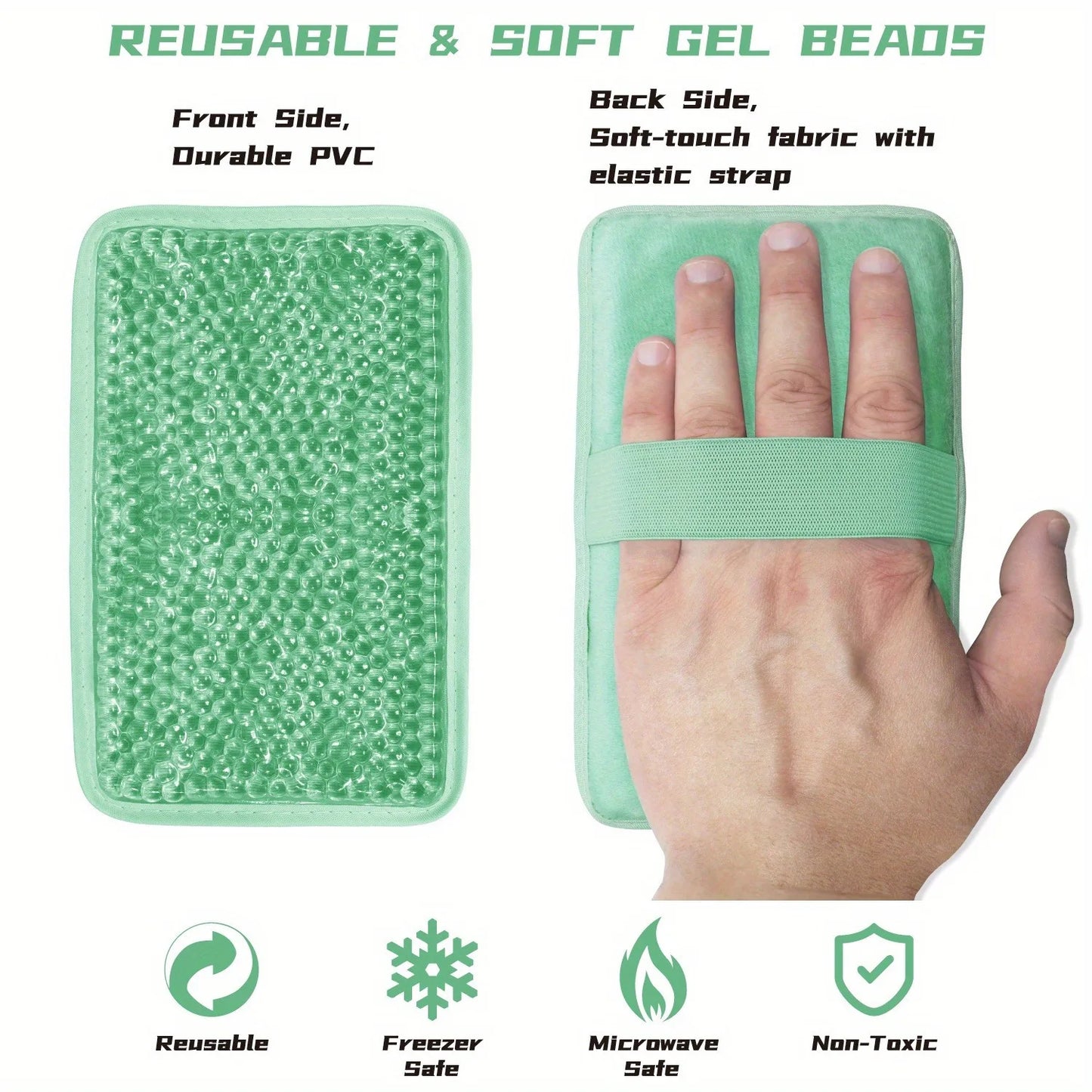 Cold & Hot Therapy Eye Mask Gel Ice Pack Reusable Cooling Eye Face Neck Hand Pads For Sports Injuries Eye Relax Skin Care Tools