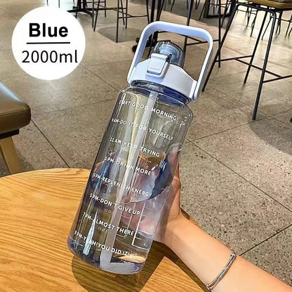 1 Liter Water Bottle Motivational Sport Water Bottle Leakproof Drinking Bottles Outdoor Travel Gym Fitness Jugs For Kitchen