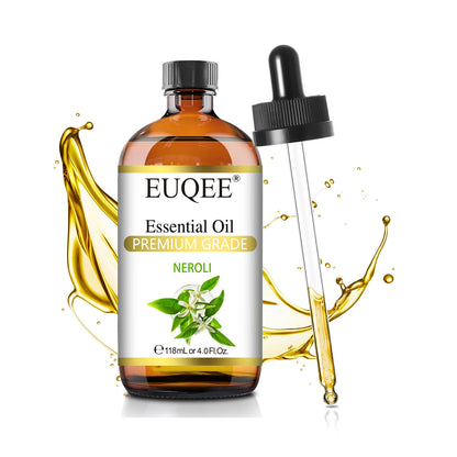 EUQEE 118ml (4 fl. oz) Pure Essential Oil-Sweet Orange Bergamot Cinnamon Lavender Tea tree Premium Aromatherapy Oil for Diffuser