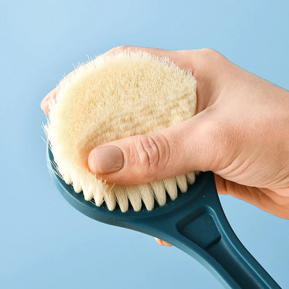 Bath Brush Long Handle Soft Hair Bath Brush Back Ball Brush Bathroom Body Brushes Mud Back Scrubber Shower Massage Brush