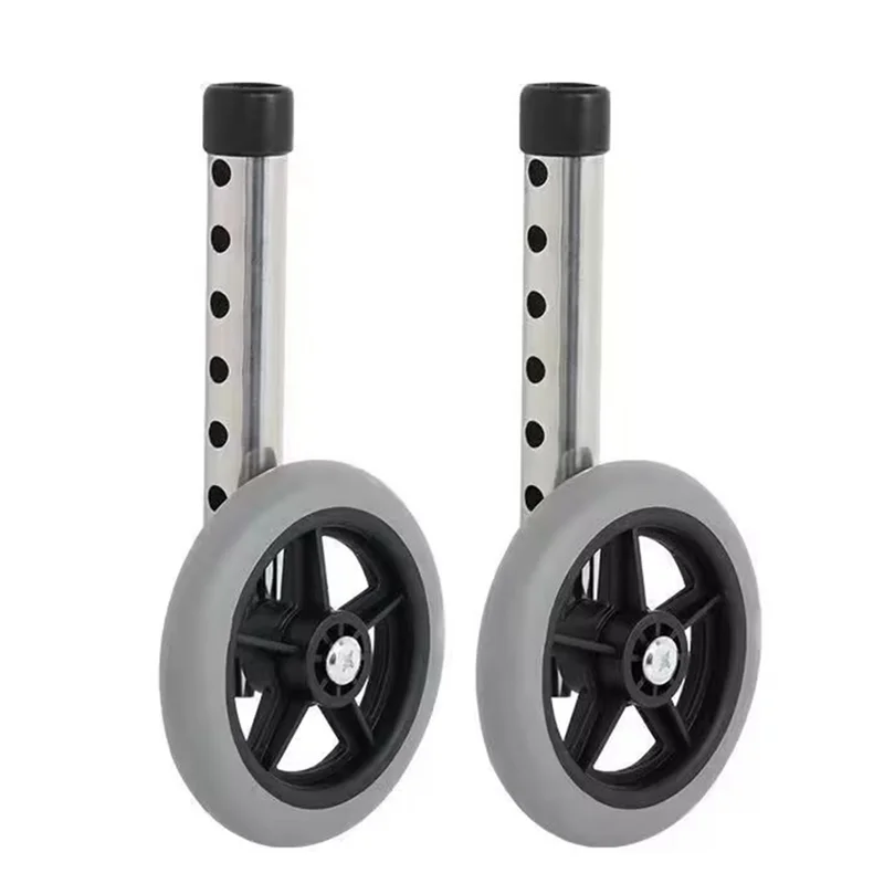 A98E-For Seniors 1 Pair, 5 Inch Replacement Walker Wheel, Walker Wheels, And Walker Feet For Walkers