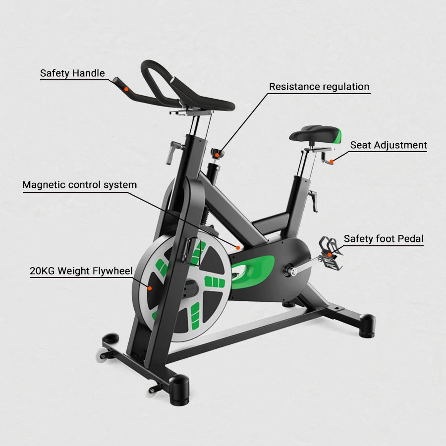 Rouser Fitness Commercial Gym Equipment Exercise Bike Stationary Indoor Cycling Spin Workout Bike Economic Spinning Bike