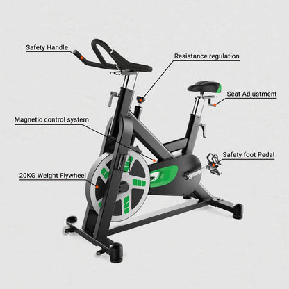 Rouser Fitness Commercial Gym Equipment Exercise Bike Stationary Indoor Cycling Spin Workout Bike Economic Spinning Bike