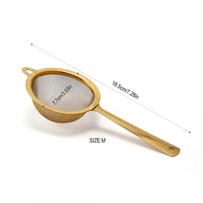 New Stainless Steel Matcha Sifter Easy to Clean Very Fine Mesh Tea Strainer Small Rust-Proof Cocktail Sieve for Kitchen