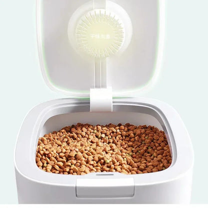 Pet Dog Food Storage Container Dry Cat Food Box Bag Moisture Proof Seal Airtight with Measuring Cup Kitten Litter Products
